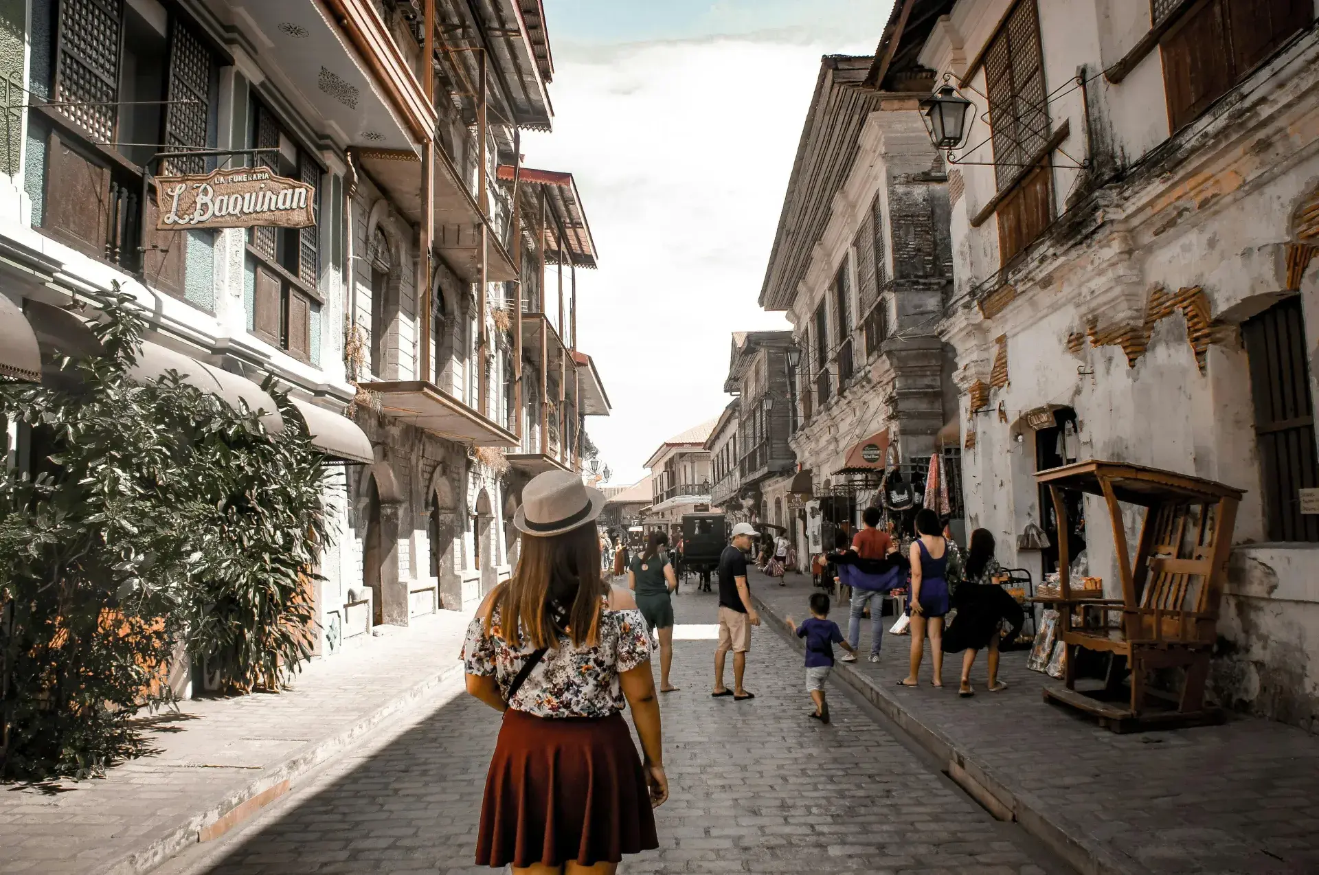 The historic streets of Vigan City, a UNESCO World Heritage Site near Le Dream Hotel